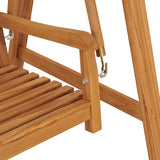 Swing Bench 174 cm Solid Teak Wood - Low Angle