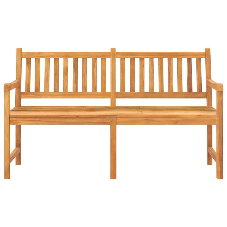 3-Seater Garden Bench with Table 150 cm Solid Teak Wood