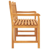 3-Seater Garden Bench with Table 150 cm Solid Teak Wood - Top-Down View