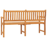 3-Seater Garden Bench with Table 150 cm Solid Teak Wood - 45-Degree Angle