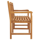 Garden Bench 180 cm Solid Teak Wood - Top-Down View
