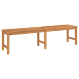 Garden Bench 180 cm Solid Teak Wood - Front View