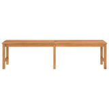 Garden Bench 180 cm Solid Teak Wood - Top-Down View