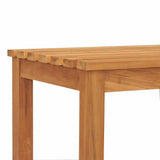 Garden Bench 180 cm Solid Teak Wood - Rear View