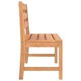 Garden Bench 114 cm Solid Teak Wood - Top-Down View