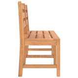 Garden Bench 150 cm Solid Teak Wood - Top-Down View