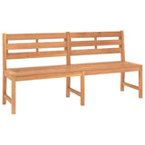 Garden Bench 180 cm Solid Teak Wood - Front View
