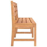Garden Bench 180 cm Solid Teak Wood - Top-Down View