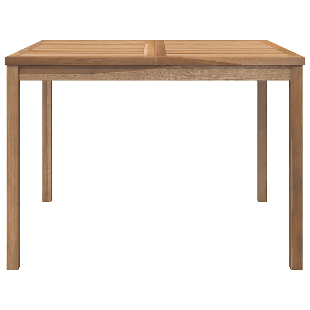 Garden Dining Table 110x110x77 cm Solid Teak Wood