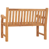 Garden Bench 114 cm Solid Teak Wood - Side View