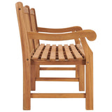 Garden Bench 228 cm Solid Teak Wood - Top-Down View