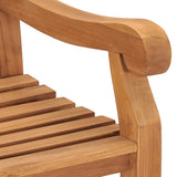 Garden Bench 228 cm Solid Teak Wood - 45-Degree Angle