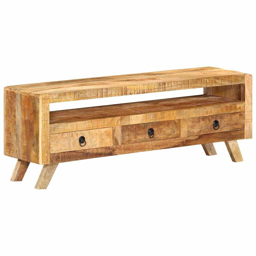 TV Cabinet 110x30x40 cm Solid Mango Wood