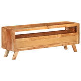 TV Cabinet 110x30x40 cm Solid Acacia Wood - Top-Down View