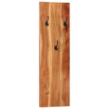 Wall-mounted Coat Racks 2 pcs 36x3x110 cm Solid Acacia Wood - Front View