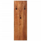 Wall-mounted Coat Racks 2 pcs 36x3x110 cm Solid Acacia Wood - Side View