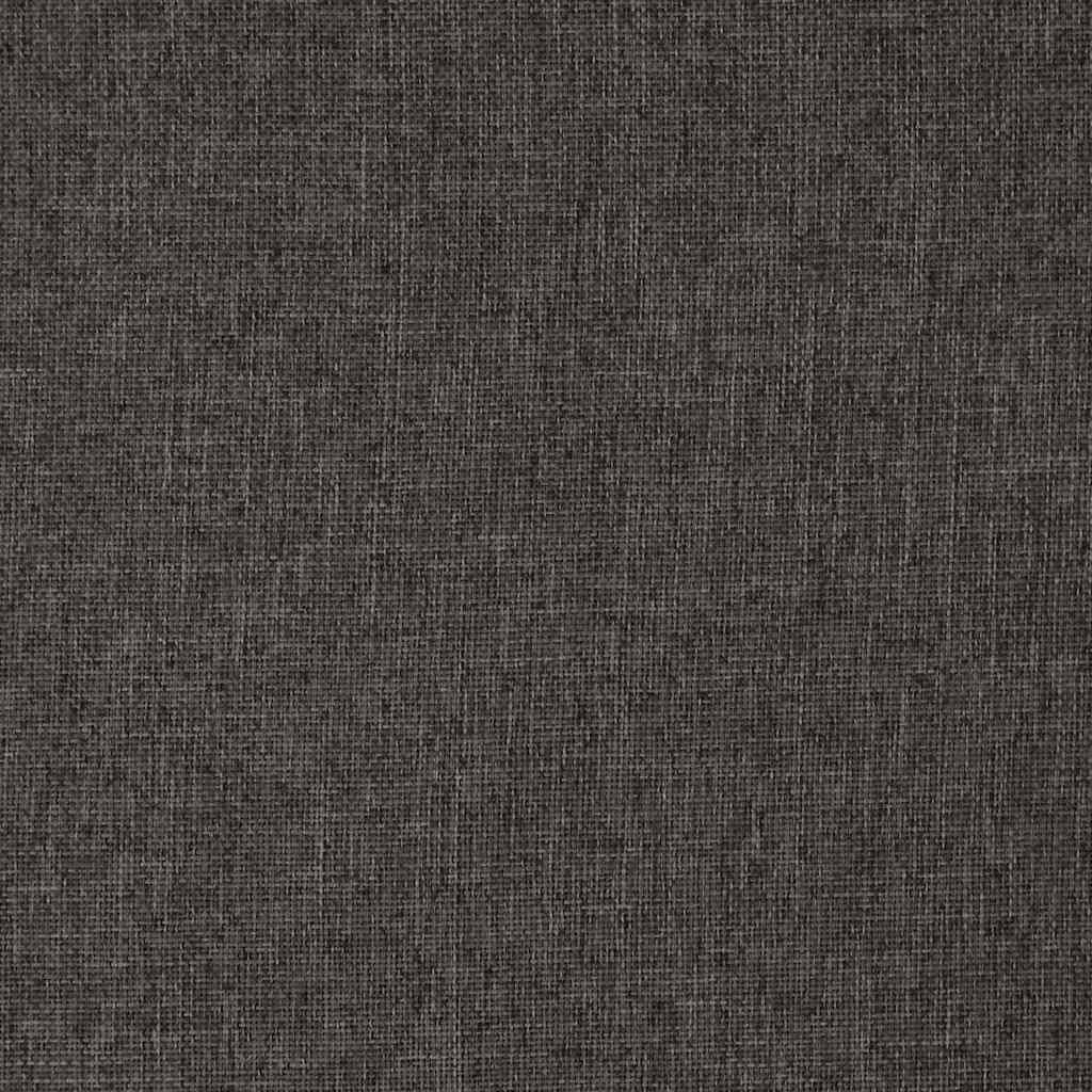 Folding Floor Chair with Bed Function Dark Grey Fabric