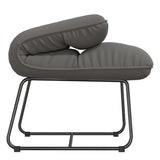 Leisure Chair with Metal Frame Light Grey Velvet