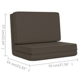 Folding Floor Chair Anthracite Faux Leather - Extra Image