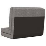 Folding Floor Chair Light Grey Fabric