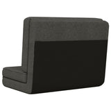 Folding Floor Chair Dark Grey Fabric - 45-Degree Angle