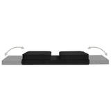 Folding Floor Chair Black Fabric