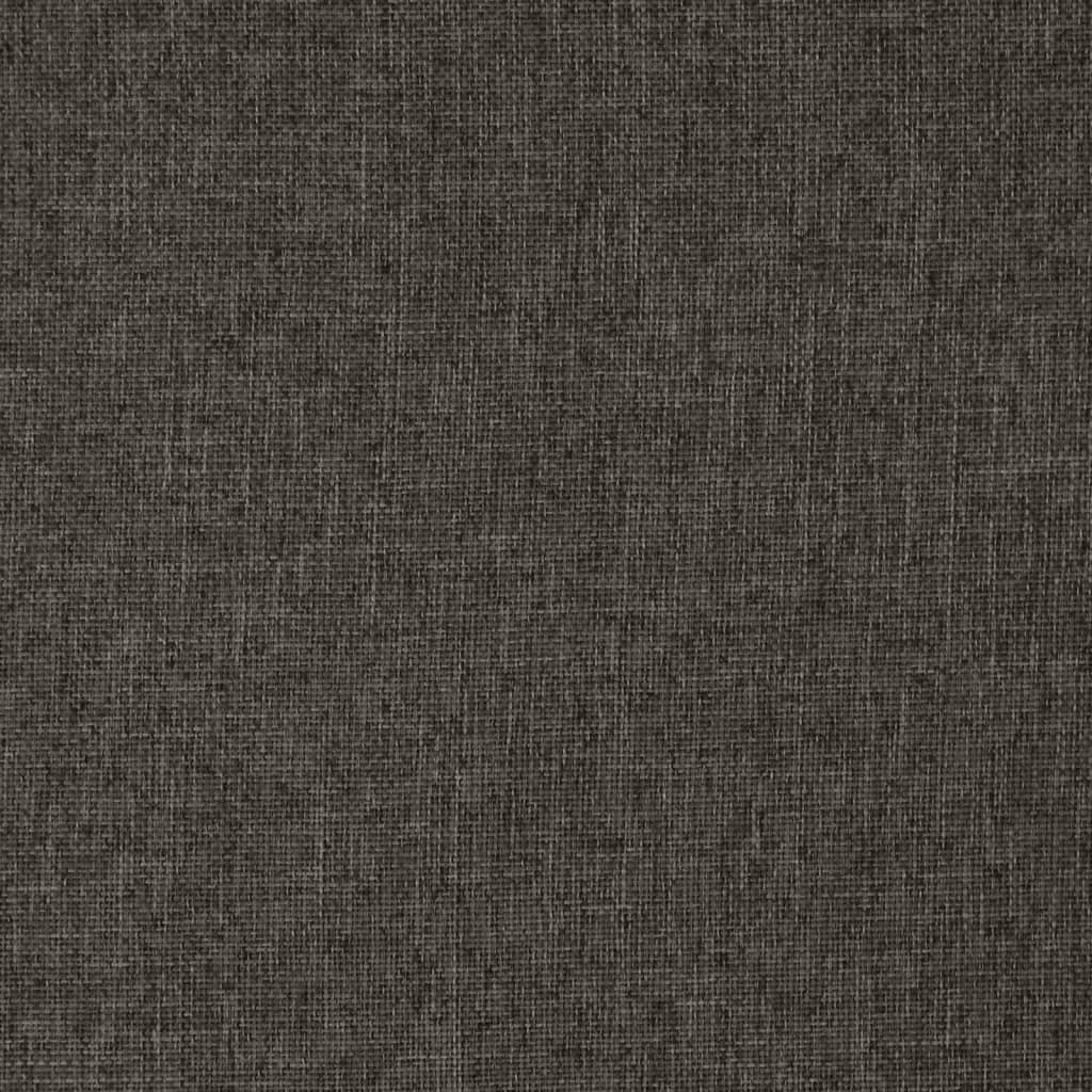 Swivel Floor Chair Dark Grey Fabric