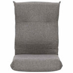 Folding Floor Chair Light Grey Fabric