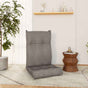 Folding Floor Chair Light Grey Fabric