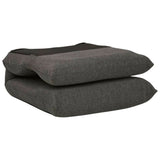 Folding Floor Chair Dark Grey Fabric - Close-Up Angle
