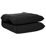 Folding Floor Chair Black Fabric - Close-Up Angle