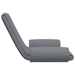 Folding Floor Chair Light Grey Fabric