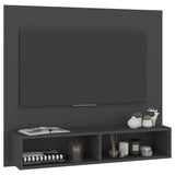 Wall TV Cabinet Grey 102x23.5x90 cm Engineered Wood