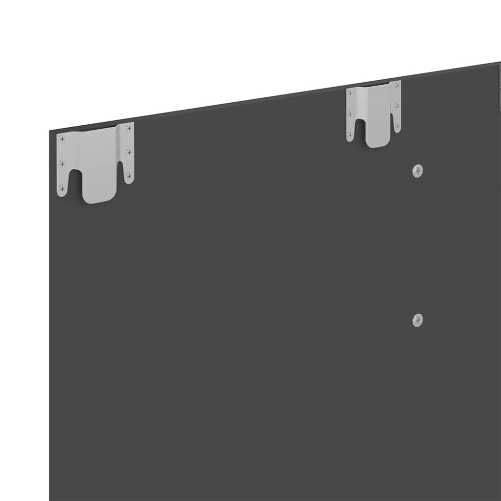 Wall TV Cabinet Grey 102x23.5x90 cm Engineered Wood