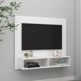 Wall TV Cabinet High Gloss White 102x23.5x90 cm Engineered Wood