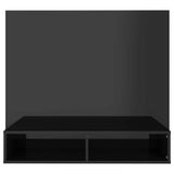 Wall TV Cabinet High Gloss Black 102x23.5x90 cm Engineered Wood - 45-Degree Angle