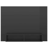Wall TV Cabinet High Gloss Grey 120x23.5x90 cm Engineered Wood