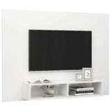Wall TV Cabinet White 135x23.5x90 cm Engineered Wood - Top-Down View
