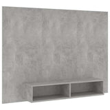 Wall TV Cabinet Concrete Grey 135x23.5x90 cm Engineered Wood
