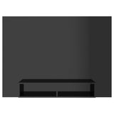 Wall TV Cabinet High Gloss Black 135x23.5x90 cm Engineered Wood