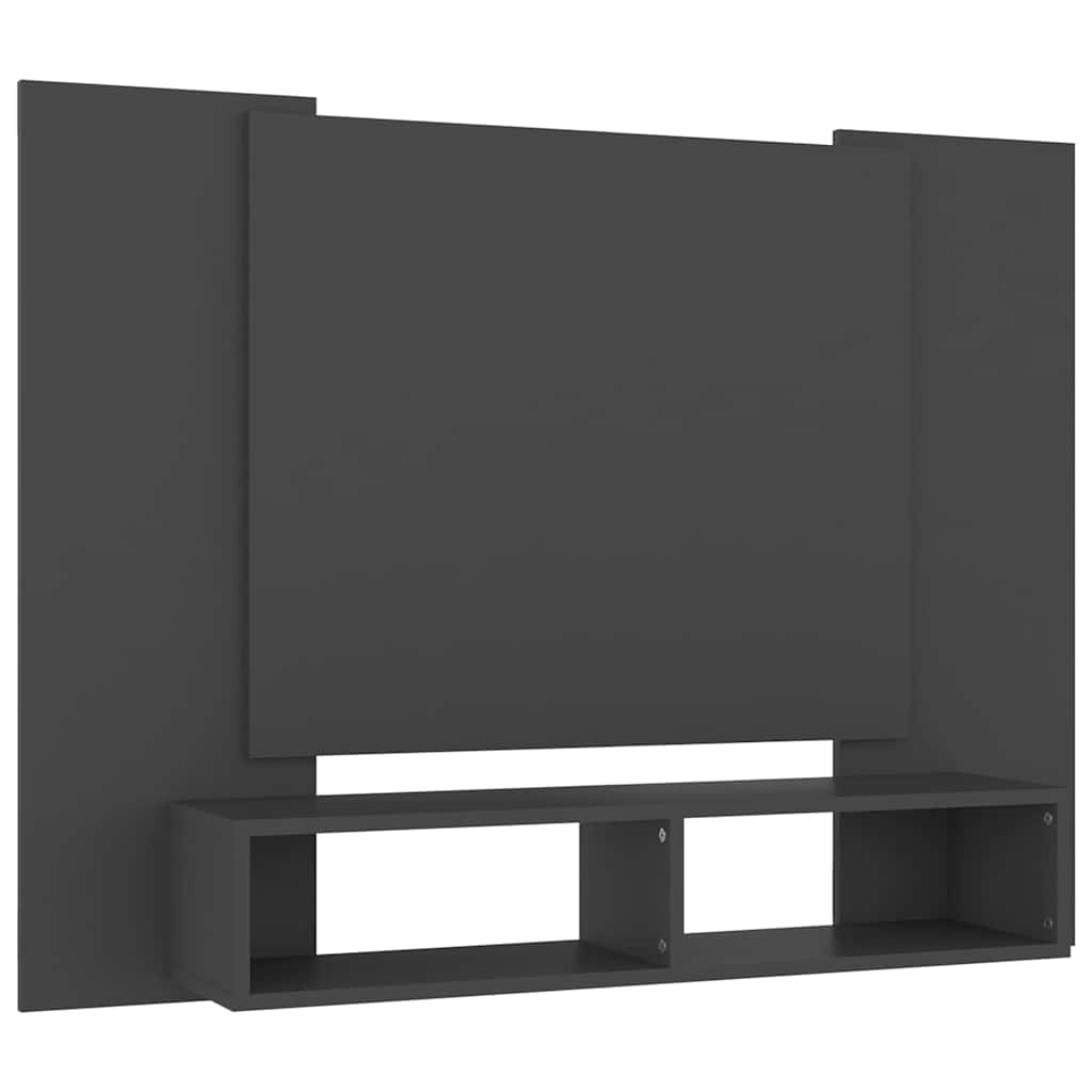 Wall TV Cabinet Grey 120x23.5x90 cm Engineered Wood