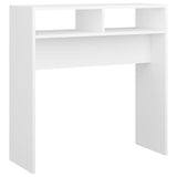 Console Table White 78x30x80 cm Engineered Wood - Front View