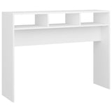 Console Table White 105x30x80 cm Engineered Wood - Front View