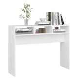 Console Table White 105x30x80 cm Engineered Wood - Top-Down View