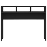 Console Table Black 105x30x80 cm Engineered Wood