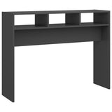 Console Table Grey 105x30x80 cm Engineered Wood - Front View
