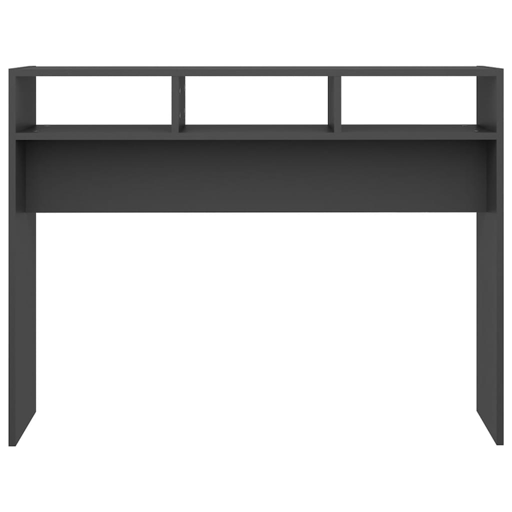 Console Table Grey 105x30x80 cm Engineered Wood