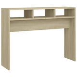 Console Table Sonoma Oak 105x30x80 cm Engineered Wood - Front View