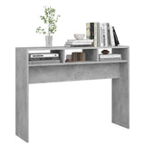 Console Table Concrete Grey 105x30x80 cm Engineered Wood - Rear View