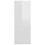 Console Table High Gloss White 105x30x80 cm Engineered Wood